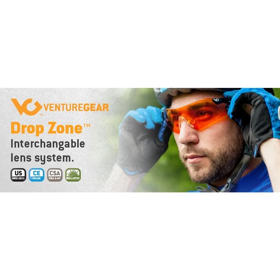Очки защитные со сменными линзами Venture Gear Tactical Drop Zone Anti-fog (3ДРОП), изображение 6