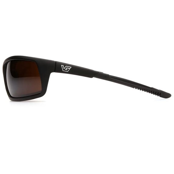 Очки защитные Venture Gear Tactical StoneWall коричневые (3СТОН-50), Цвет оправы: Чёрный, Цвет линз: Коричневый, изображение 2