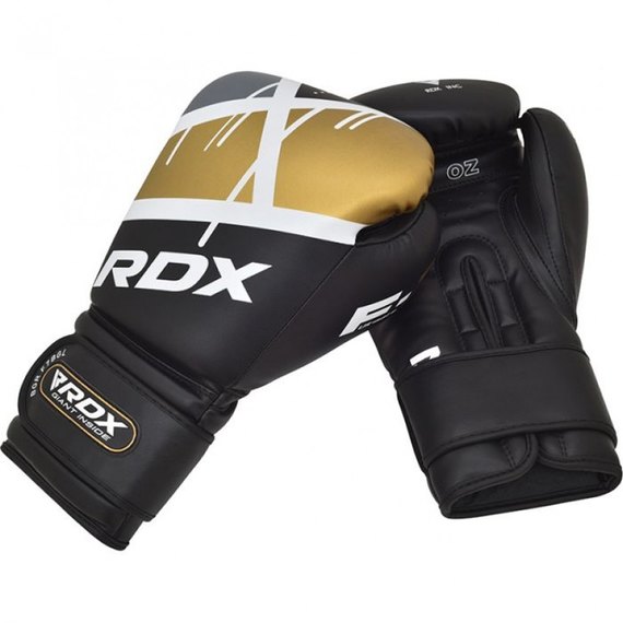 Боксерские перчатки RDX F7 Ego Black Golden 10 ун. (3071_40291), Вес: 10 унций, Цвет: Чёрный, изображение 5