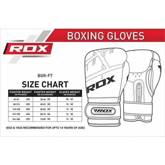 Боксерские перчатки RDX Rex Leather Black 16 ун. (3074_40291), изображение 8