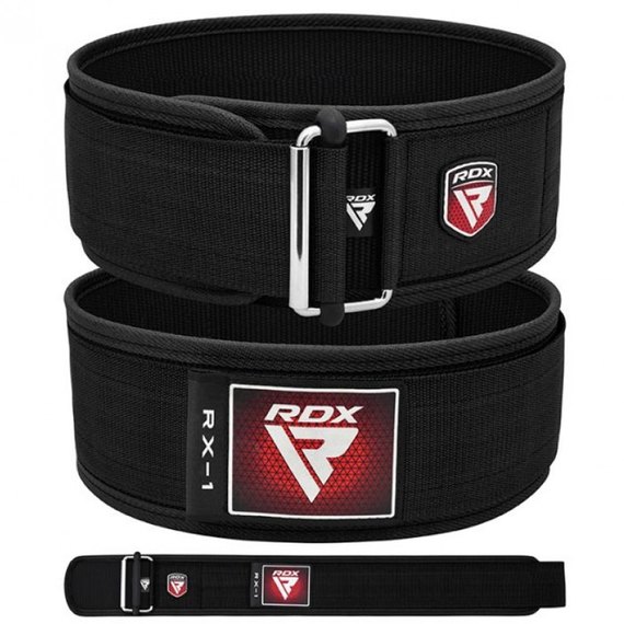 Пояс для важкої атлетики RDX RX1 Weight Lifting Belt Black L (3079_40295), Розмір: L, Колір: Чорний