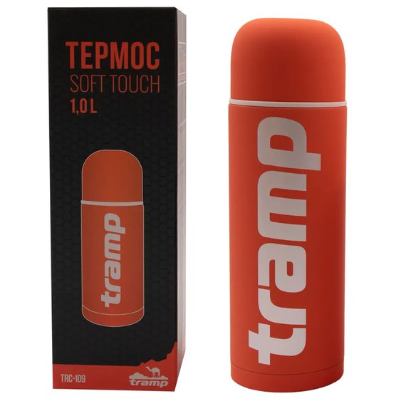 Термос Tramp Soft Touch 1,2 л оранжевый TRC-110-orange, Цвет: Оранжевый, изображение 2