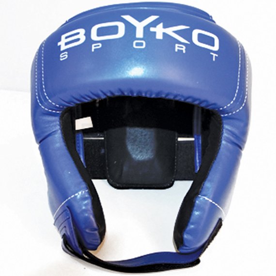 Боксерский шлем BoYko №2 композиционная кожа синий S (bs6246012101), Размер: S, изображение 2