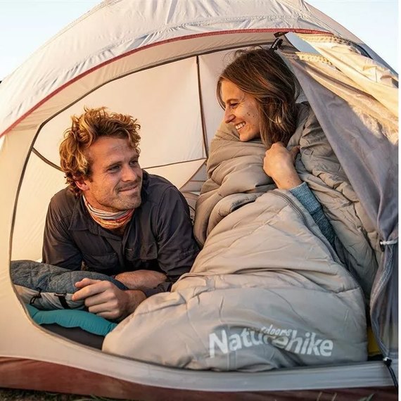 Спальный мешок Naturehike U350 NH20MSD07 левый зеленый (6927595767238-L), изображение 3