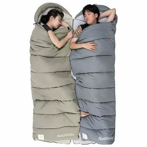 Спальный мешок Naturehike U350 NH20MSD07 левый зеленый (6927595767238-L), изображение 4