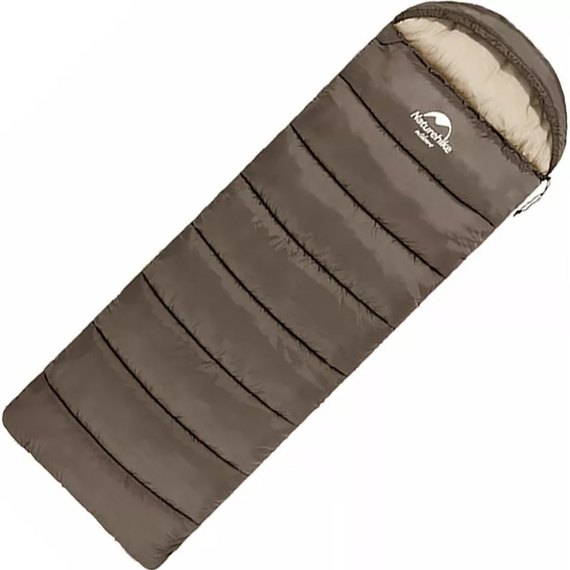Спальный мешок Naturehike U350 NH20MSD07 левый коричневый (6927595767221-L)