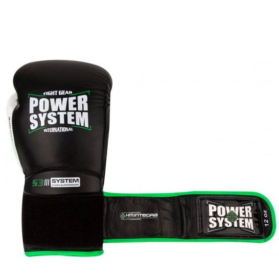 Боксерські рукавички Power System PS 5004 Impact Black 12 унцій (PS_5004_12_Black), Вага: 12 унцій, зображення 4