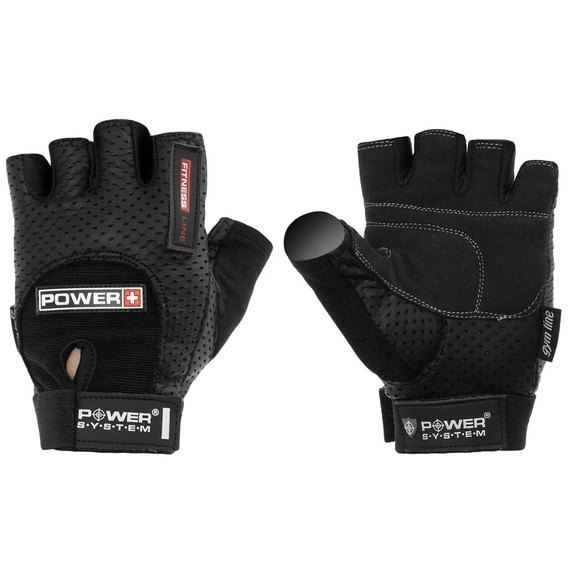 Перчатки для зала Power System PS-2500 Black XL (PS-2500_XL_Black), Размер: XL, Цвет: Чёрный, изображение 2