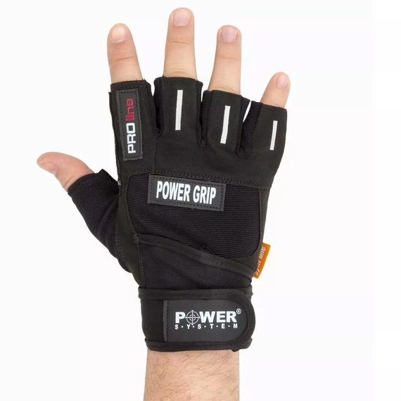 Рукавички для залу Power System PS-2800 Black L (PS-2800_L_Black), Розмір: L, Колір: Чорний, зображення 4