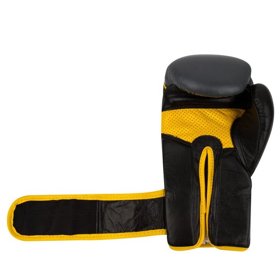 Боксерські рукавички Power System PS 5005 Challenger Black/Yellow 16 унцій (PS-5005_16oz_Black/Yellow), Вага: 16 унцій, зображення 6