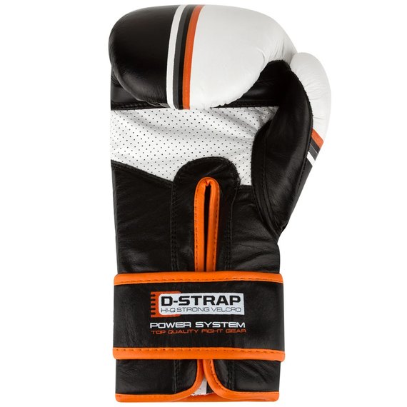 Боксерские перчатки Power System PS 5006 Contender Black/Orange Line 14 унций (PS-5006_14oz_Black/Orange), Вес: 14 унций, изображение 3