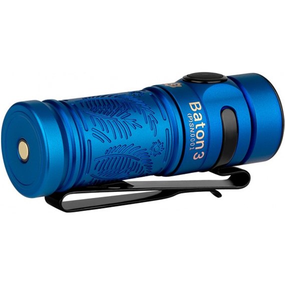 Фонарь ручной Olight Baton 3 Premium Edition Summer (Baton 3 Premium Edition), Цвет: Синий, изображение 11