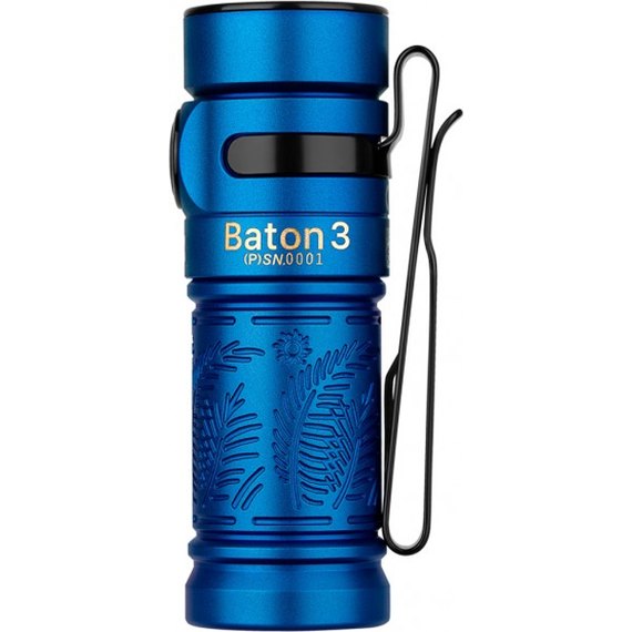 Фонарь ручной Olight Baton 3 Premium Edition Summer (Baton 3 Premium Edition), Цвет: Синий, изображение 8