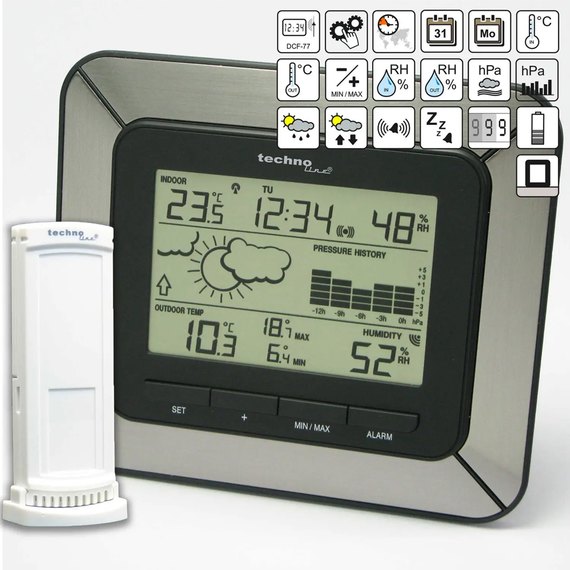 Метеостанция Technoline WS9273 IT Alu/Black (DAS301292), изображение 7