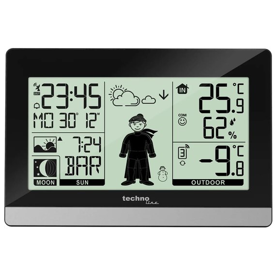 Метеостанция Technoline WS9612 Black (DAS301185), изображение 2