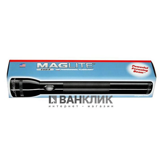 Фонарь Maglite 3D (серебристый) в картонной коробке (S3D105R)