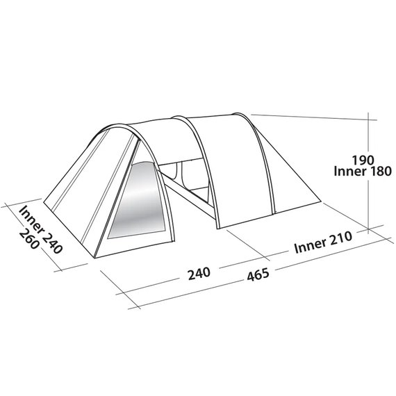 Палатка Easy Camp Galaxy 400 Steel Blue (120413) 929573, изображение 3