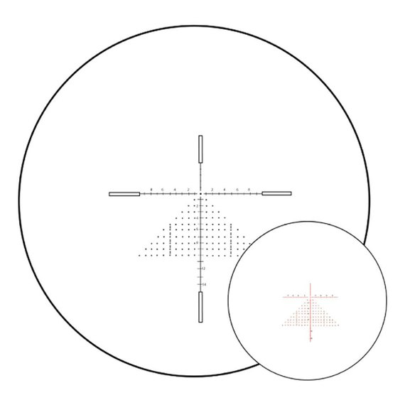 Оптический прицел Immersive Optics 10x24 Mildot Extended with MOA adjustable mounts (1024MDE-M), изображение 3
