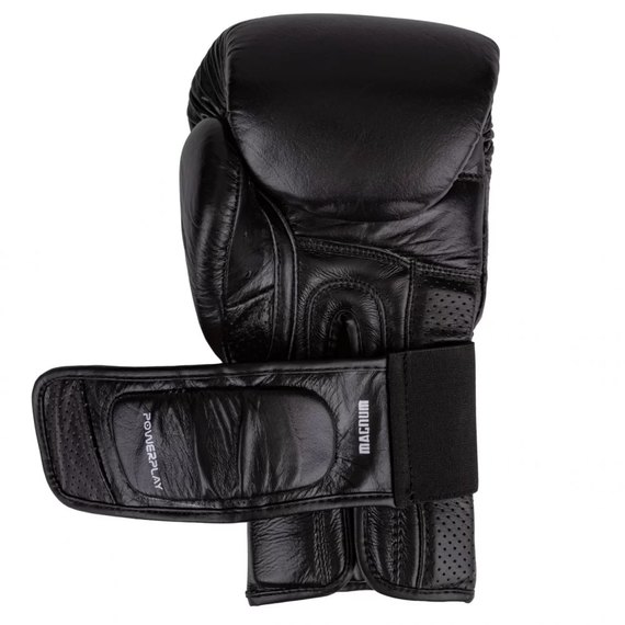 Боксерские перчатки PowerPlay 3087 Черные 16 ун (PP_3087_16oz_Black), Вес: 16 унций, изображение 5