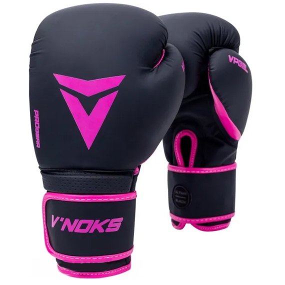 Боксерські рукавички V`Noks Ultima Black Fuxia 12 ун. (3171_60181), Вага: 12 унцій