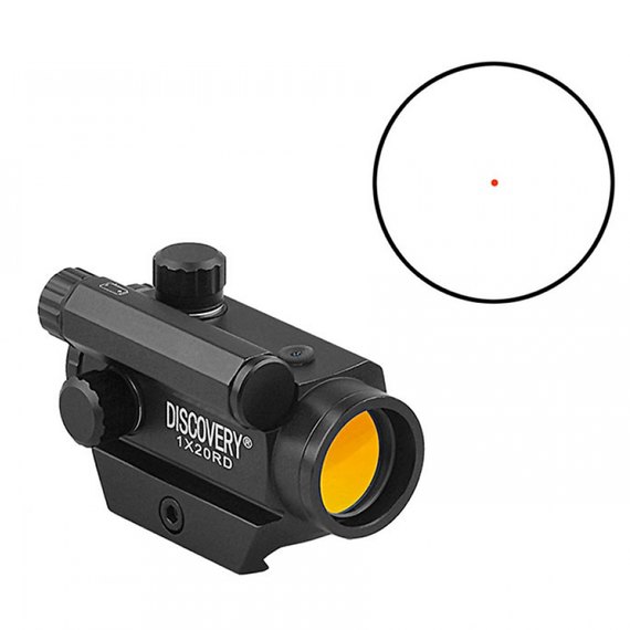 Коллиматорный прицел Discovery RDA 1x20 Red Dot Sight (160102), изображение 6