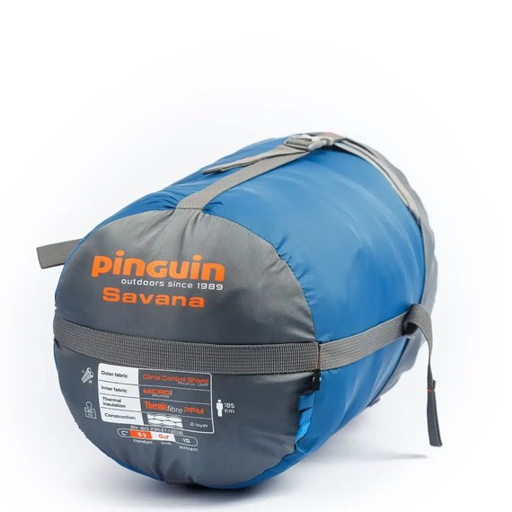 Спальний мішок Pinguin Savana (5/0 ° C), 195 см - Left Zip, Blue (236354), зображення 3