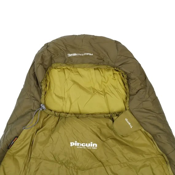 Спальный мешок Pinguin Tramp (11/7°C), 185 см - Left Zip, Khaki (237146), Сторона застежки: Левая, Цвет : Khaki, изображение 4