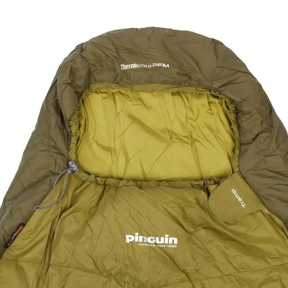 Спальный мешок Pinguin Tramp (11/7°C), 185 см - Right Zip, Khaki (237245), Сторона застежки: Правая, Цвет : Khaki, изображение 3