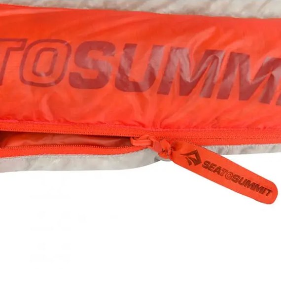 Спальный мешок Sea to Summit Flame FmI (9/4°C), 183 см - Right Zip, Light Grey/Paprika (AFM1-WL), изображение 5