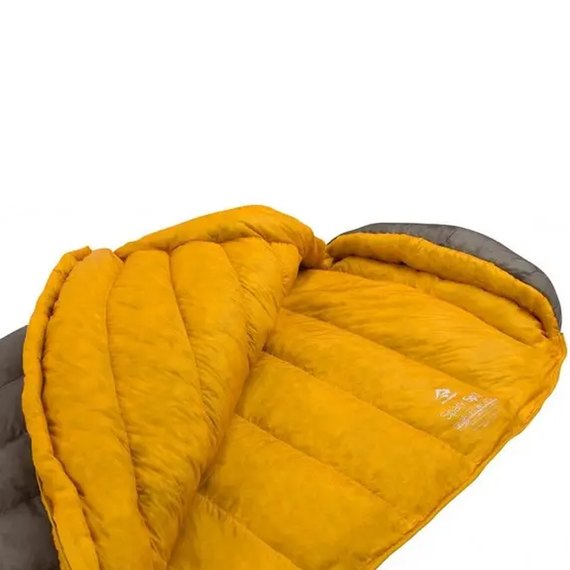 Спальный мешок Sea to Summit Spark SpII (4/-2°C), 183 см - Left Zip, Dark Gray/Yellow (ASP2-R), Полная длина, см: 183 см, изображение 3