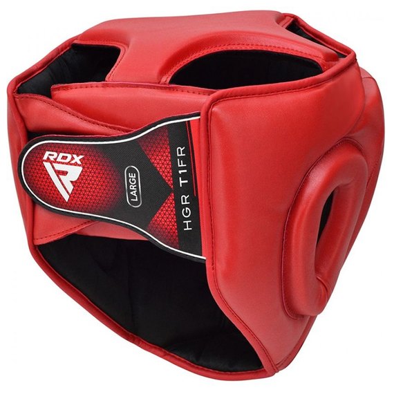 Боксерський шолом тренувальний RDX Guard Red L (3194_402995), Розмір: L, зображення 4
