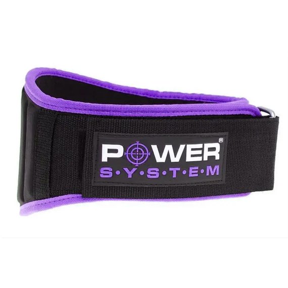 Пояс для важкої атлетики Power System PS-3210 Purple S (PS-3210_S_Purple), Розмір: S, Колір: Black/Purple, зображення 3