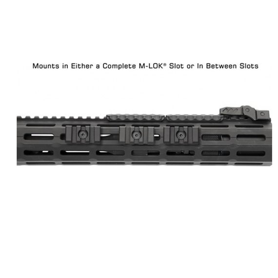 Планка Leapers M-LOK Picatinny, 3 слота, 4 см black (MTURS10S), изображение 4