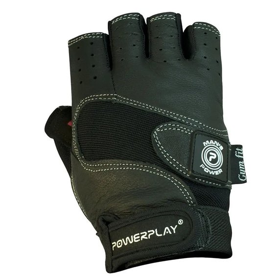 Рукавички для фітнесу PowerPlay 1559 чорні XL (PP_1559_XL_Black), зображення 2