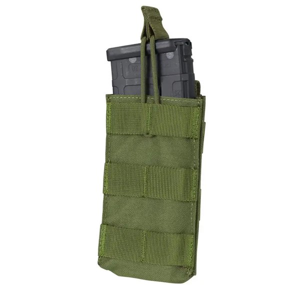 Подсумок Condor Single M4/M16 Mag для 1-го магазина, открытый олива (MA18-001), Цвет: Олива