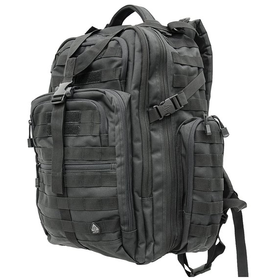 Рюкзак Leapers 3-Day, 1200D, дволямковий black (PVC-P372B)