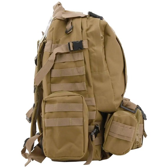 Рюкзак тактический Cattara 55L Army коричневый 13866, изображение 2