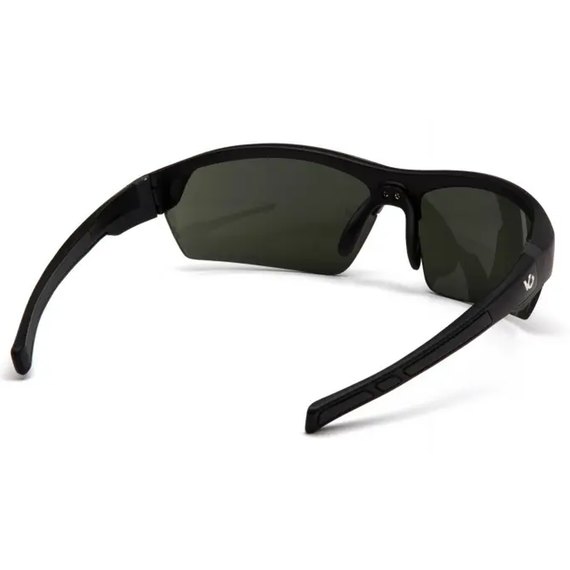Окуляри захисні 2в1 Venture Gear Tensaw Polarized чорно-зелені (3ТЕНС-21П), Колір оправи: Чорний, Колір лінз: Темно-зелений, зображення 4