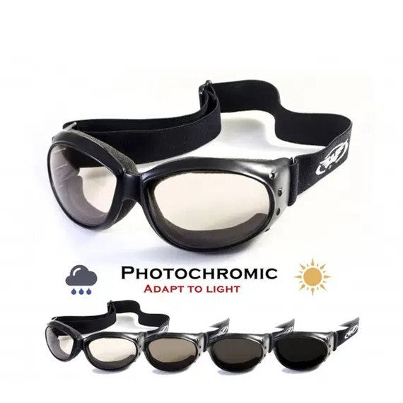 Окуляри захисні Global Vision Eliminator Photochromic прозорі фотохромні (1ЕЛИ24-10), Колір оправи: Чорний, Колір лінз: Прозорий/Сірий, зображення 2