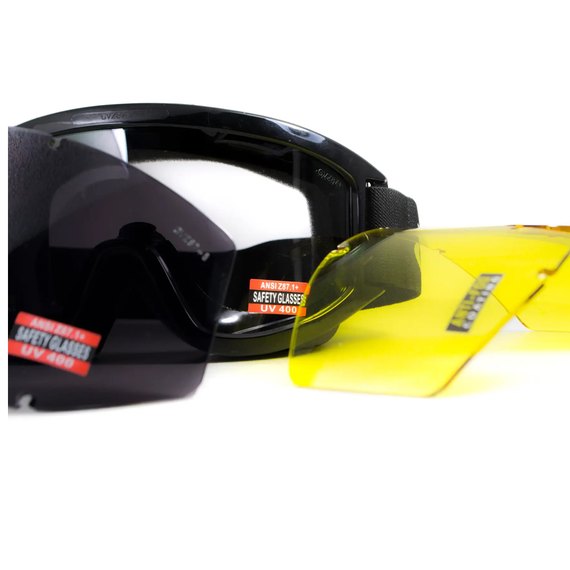 Очки защитные Global Vision Wind-Shield 3 lens KIT Anti-Fog (GV-WIND3-KIT1), изображение 2