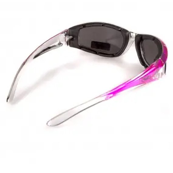 Очки защитные с уплотнителем Global Vision FlashPoint Pink-Silver зеркальные серые (1ФЛЕШ-Ц20), изображение 4