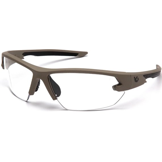 Очки защитные Venture Gear Tactical Semtex 2.0 Tan (clear) Anti-Fog (VG-SEMTAN-CL1), Цвет оправы: Песочный, Цвет линз: Прозрачный