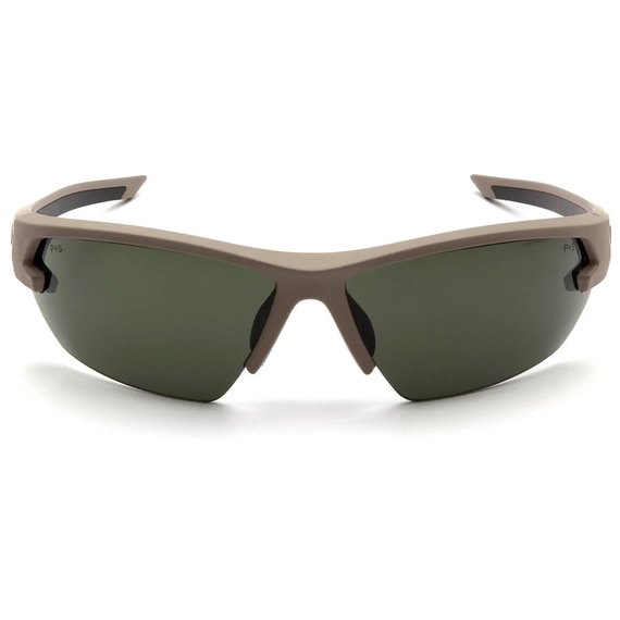 Очки защитные Venture Gear Tactical Semtex Tan Anti-Fog серо-зеленые (3СЕМТ-21), Цвет оправы: Песочный, Цвет линз: Темно-зелёный, изображение 2