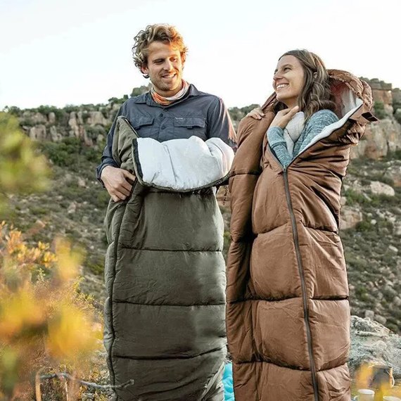 Спальный мешок Naturehike U150 NH20MSD07, (11°C), левый коричневый (6927595764381-L), изображение 3