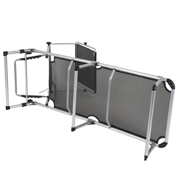 Ліжко розкладне Bo-Camp Sun Lounger With Sunscreen 5 Positions Black (1304460) DAS301465, зображення 6
