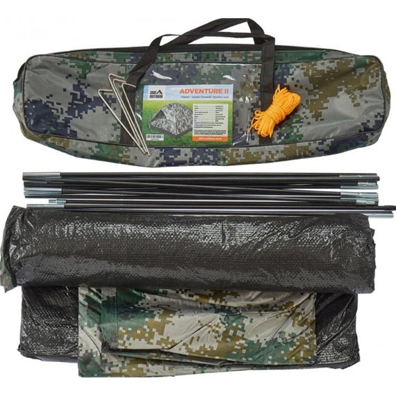 Намет Skif Outdoor Adventure Auto II, 200x200 cm (3-місний), camo (SOTADL200C), зображення 9