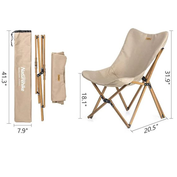 Крісло складане Naturehike Moon Beach MW01 NH19Y001-Z бежевий (6927595734971), зображення 5