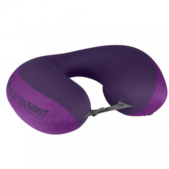 Надувная подушка Sea to Summit Aeros Premium Pillow Traveller Magenta (STS APILPREMYHAMG), Цвет: Фиолетовый, Размеры: 39x29x11 см