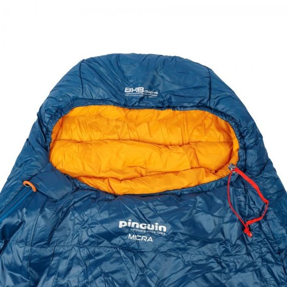 Спальный мешок Pinguin Micra (6/1°C), 195 см - Right Zip, Blue (230451), изображение 5