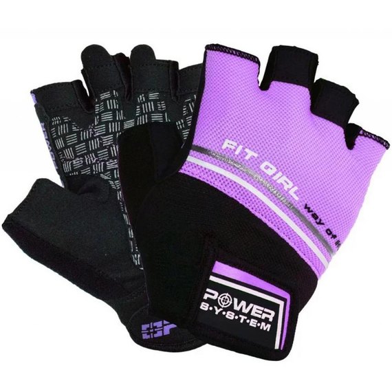 Перчатки для фитнеса Power System Fit Girl Evo PS-2920 Purple M (PS_2920_M_Purple), Размер: M, Цвет: Фиолетовый